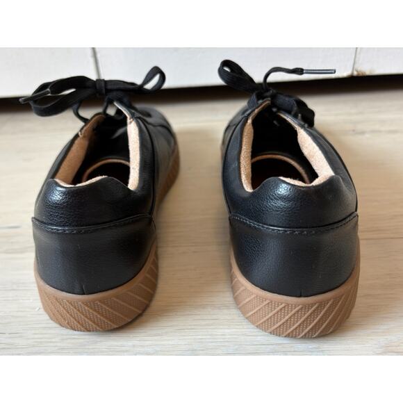 SOUL Naturalizer Neela Black Sneakers Women 8 1/2 Lace Up - Picture 3 of 4